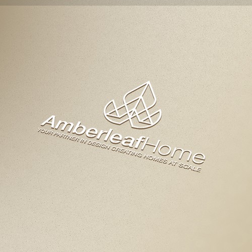 AmberleafHome logo design