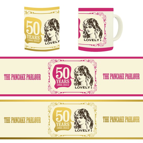 Design The Pancake Parlour's 50 Year Anniversary Mug