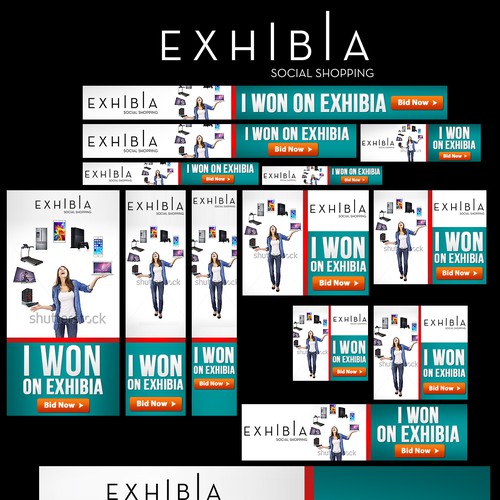Exhibia Facebook and Google banners