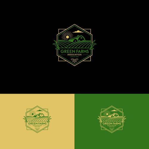 Green Farms Association logo design