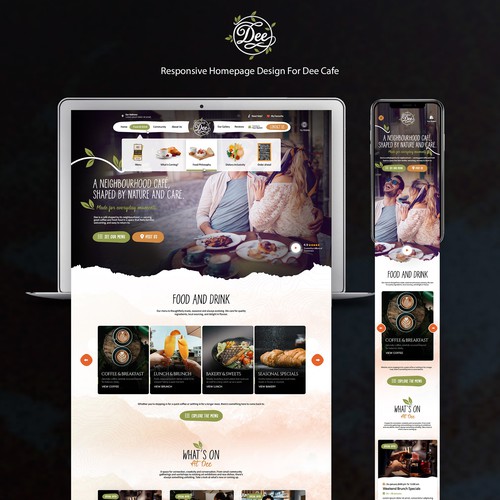 Coffee Cafe Website Design