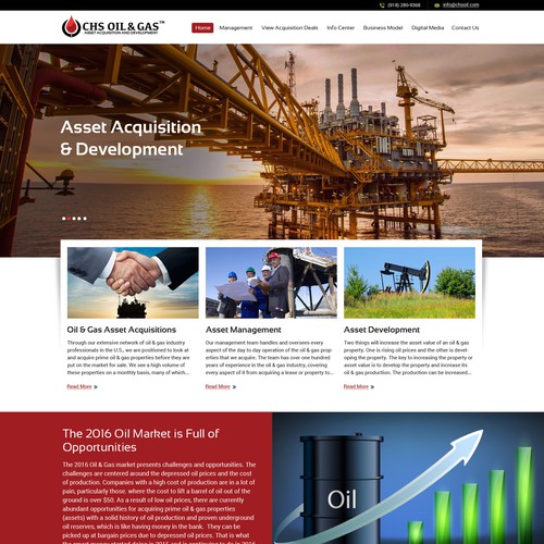 Oil & Gas Website Redesin