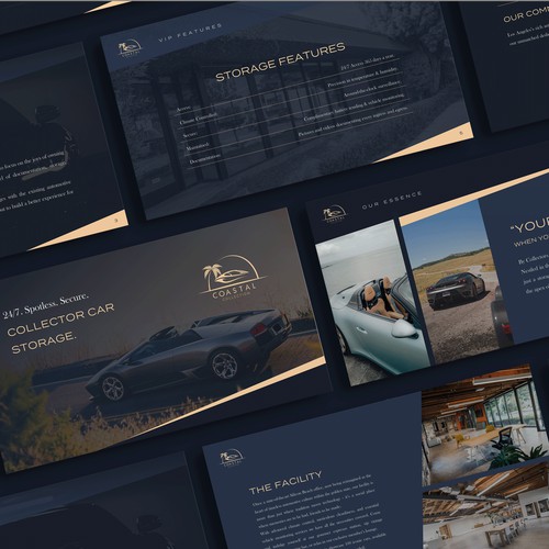 PowerPoint Template Design for Coastal Collection Storage