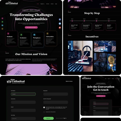 Being Unlimited - Luxury Educational Web Experience Design