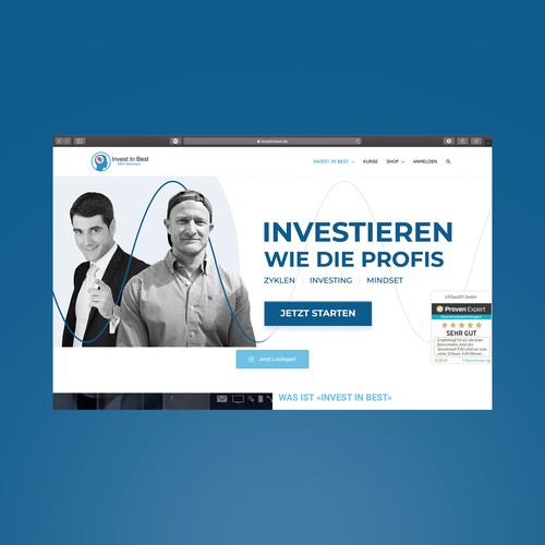 Website Banner for a Financial education company