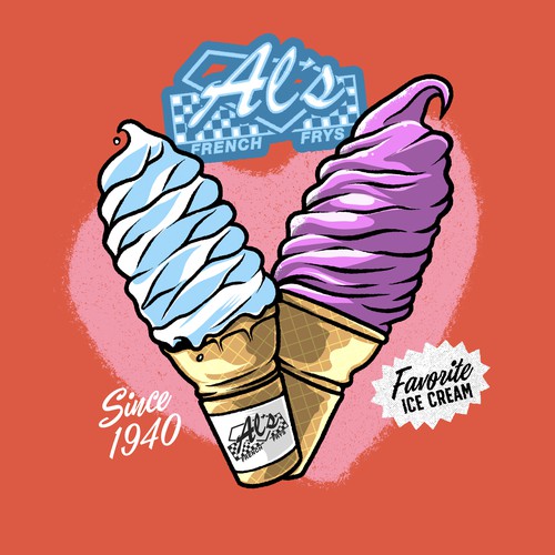 Ice Cream T-shirt Design
