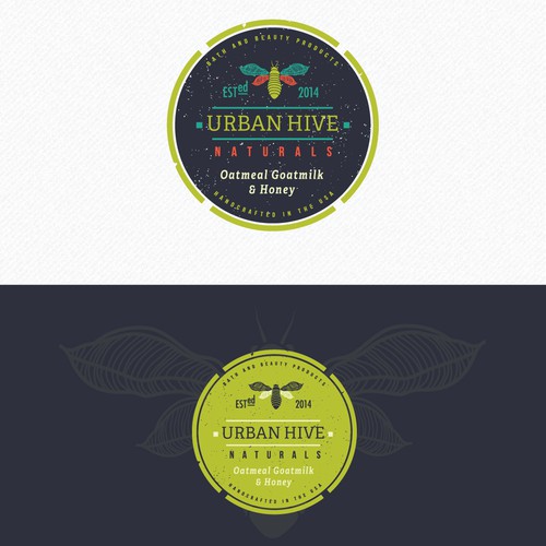 create a modern/urban/natural logo for a natural soap company