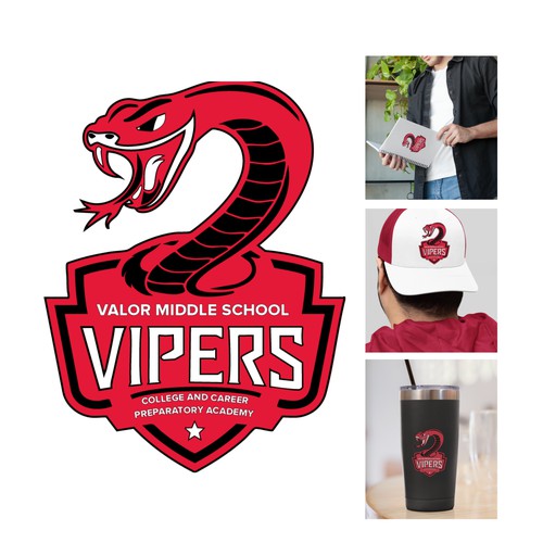 Valor Middle School Vipers Logo