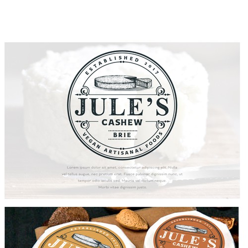 Logo Design for Jule's Cashew Brie