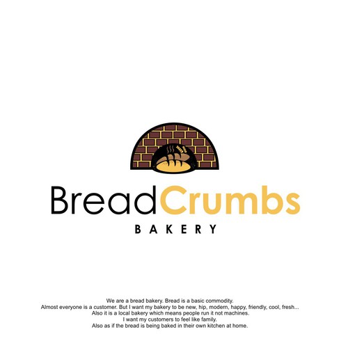 bread crumb logo bakery