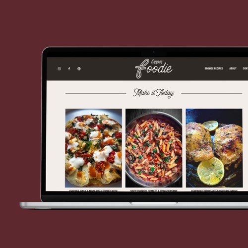Brand Development + Startup Website for New Food Blogger, Sippin' Foodie