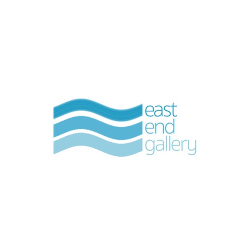 Beachside art gallery logo