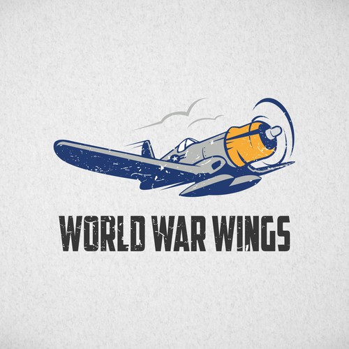 vintage style plane logo