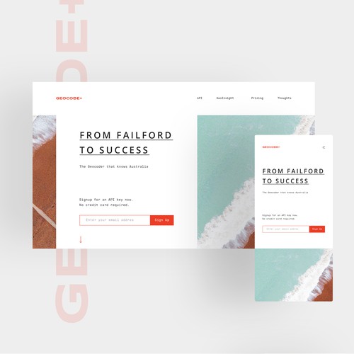 Geocode — Responsive Website design