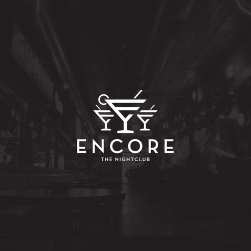 Encore The Nightclub logo concept