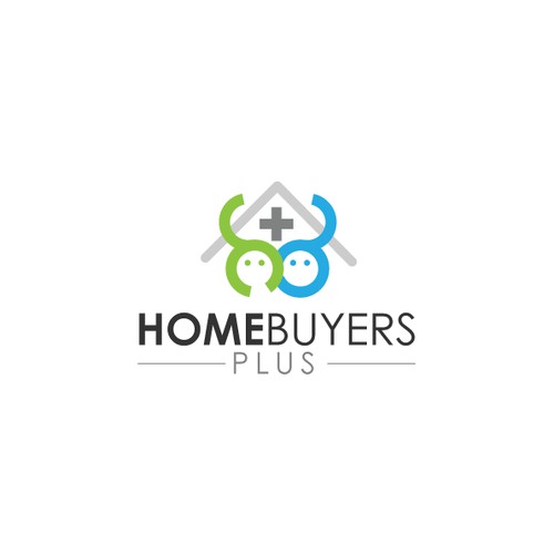 logo and business card for HomeBuyers Plus