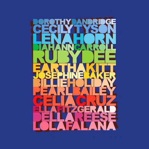 Names of Hollywood Women Tribute Tee