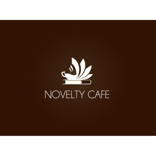 Create a simple yet effective logo for a book cafe