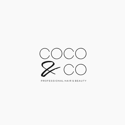 Clean logo concept for a Professional Beauty Salon