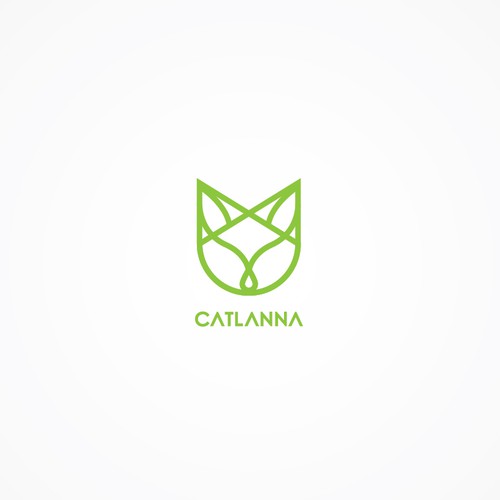 Minimalist/ geometric cat logo concept for behavior consulting service