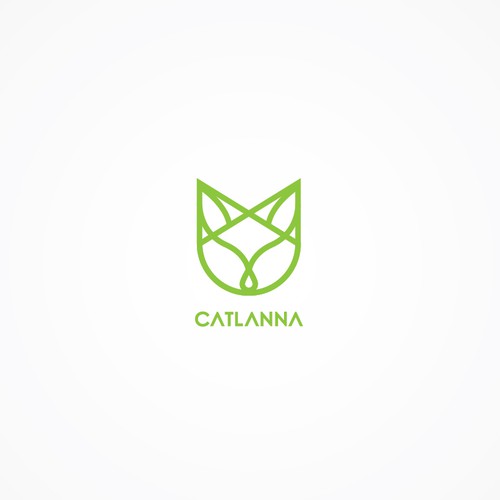 Minimalist/ geometric cat logo concept for behavior consulting service