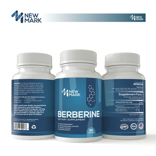 NewMark Supplement Label design