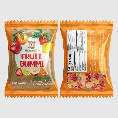 Fruit Gummy Candy Packaging