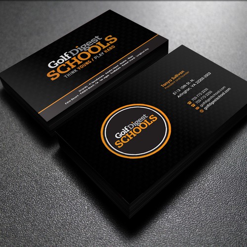 Golf Digest School Business Cards