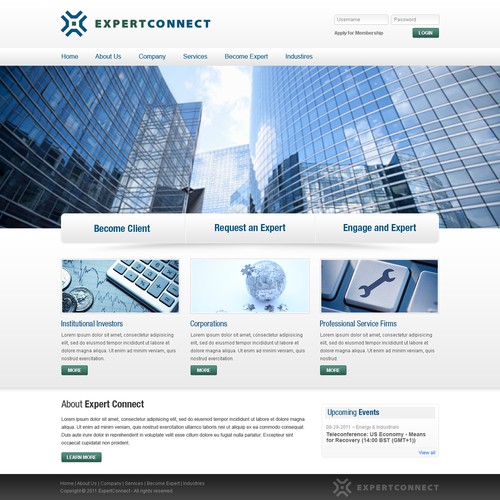 ExpertConnect needs a new website design