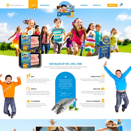 Webdesign Omega3Kids