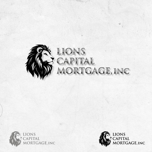 Lions Captial Mortgage logo design
