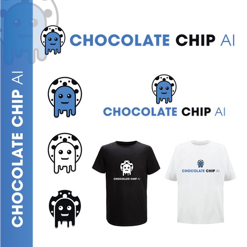 Minimalist, youthful logo for ChocolateChipAI