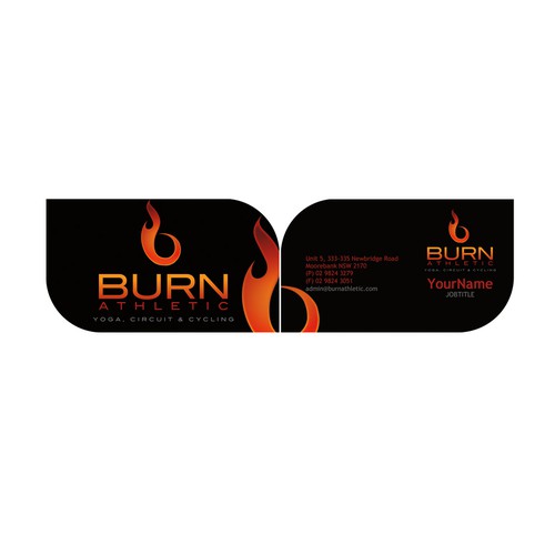 Create the next stationery for BURN Athletic