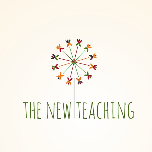 Design a logo and a business card for The New Teaching