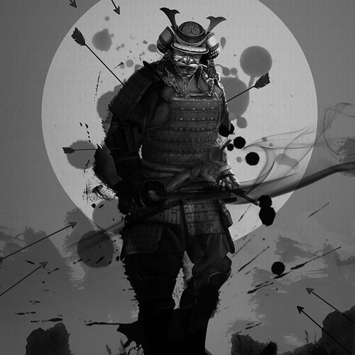 Japanese Samurai illustration to represent modern day bodyguards