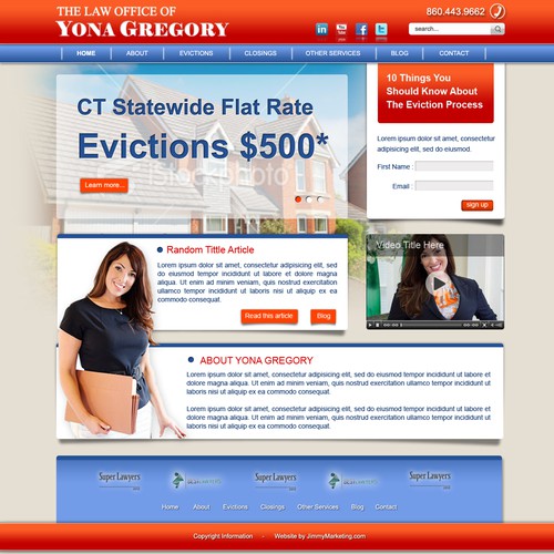 New website design wanted for The Law Office of Yona Gregory