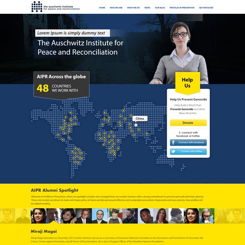 99nonprofits: Create a Compelling Homepage for a Genocide PreventionOrganization