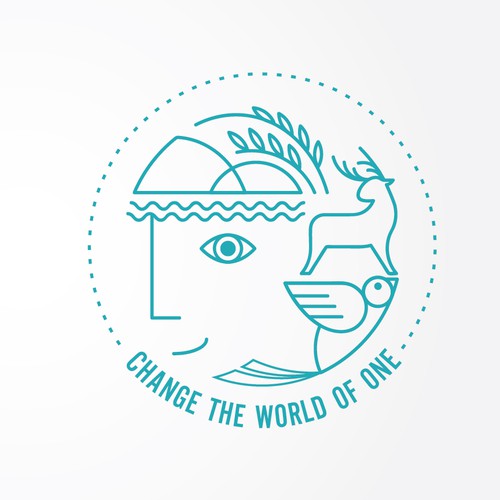 Clean logo design for an org that changes the world by connecting with and helping one person/animal at a time
