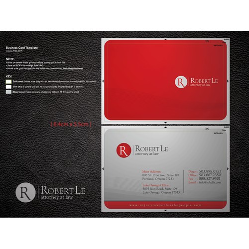 Help Robert Le Attorney with a new stationery