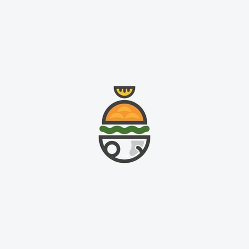 Burger Fish Logo