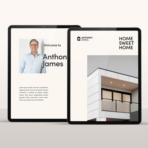 Modern keynote template design