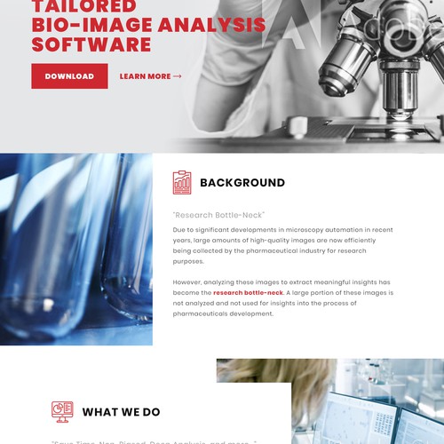 Quantified biology landing page