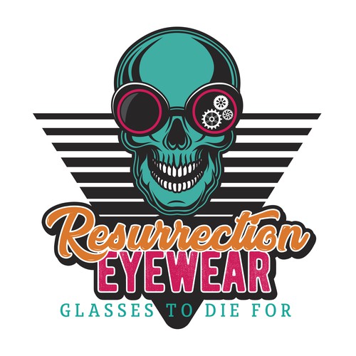 Funky Vintage Eyeglass Restoration Company Logo
