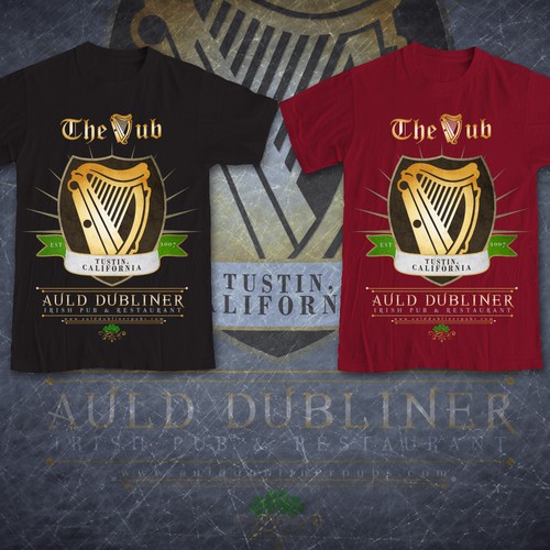 Help Auld Dubliner Irish Pubs with a new t-shirt design