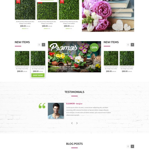 Transform template website with unique font selection, layout tweaks and header design