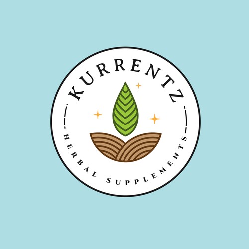 Clean logo concept for Kurrent Herbal Supplements