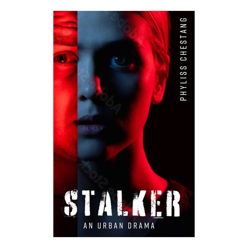 Bold cover for stalker novel
