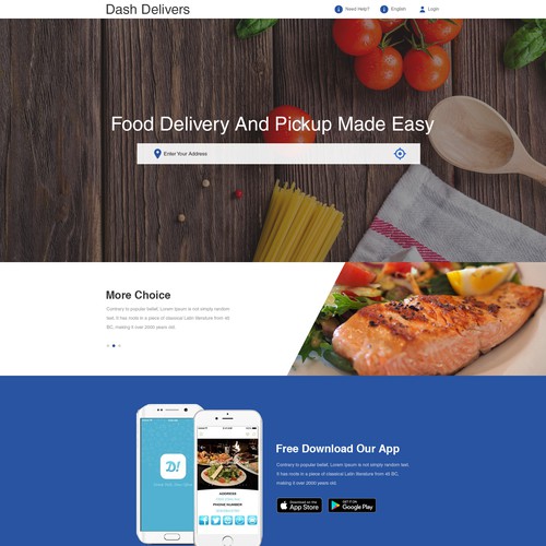 Redesign DashDelivers.ca