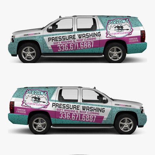 Van wrap for Pressure Washing