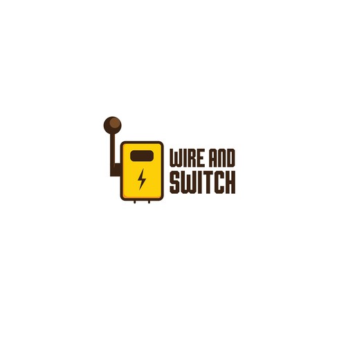 Conceptual logo design for wire and switch